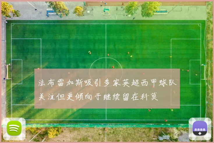 法布雷加斯吸引多家英超西甲球队关注但更倾向于继续留在科莫
